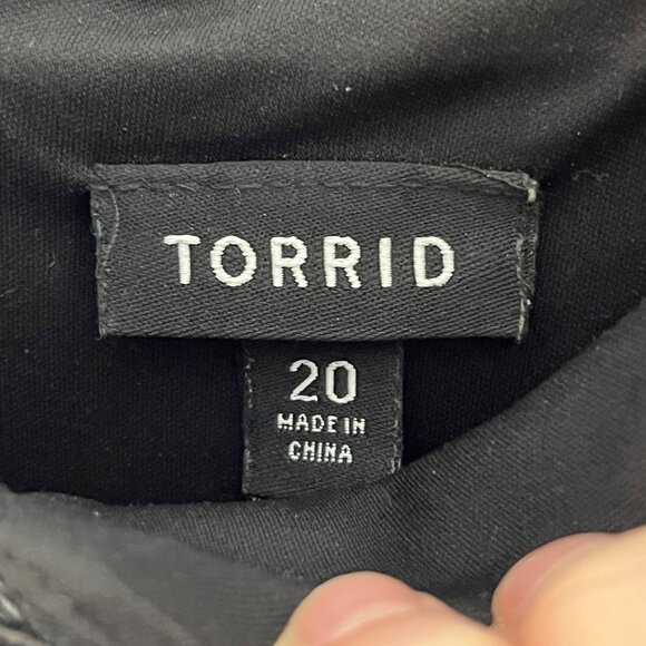 Torrid Skater Mini Dress Skull Roses Black White Cotton Blend Spaghetti Strap 20 - Picture 5 of 10